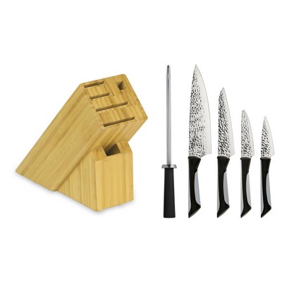 Kai Housewares Luna 6-Piece Set In 6-Slot Slimline Block