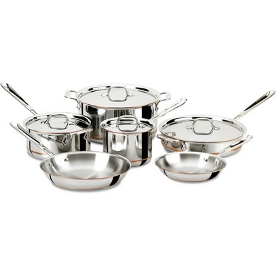 All-Clad Copper-Core Stainless Steel 10-Piece Cookware Set