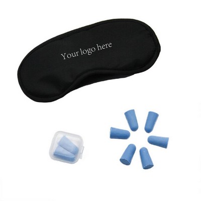 Travel Sleep Kit with Eye Mask and Earplugs