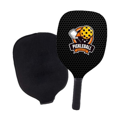 Wooden Pickleball Set w/ SBR Racket Cover Bag