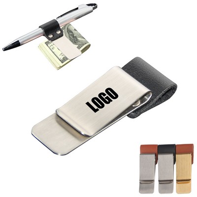 Cash Clip with Pen Holder