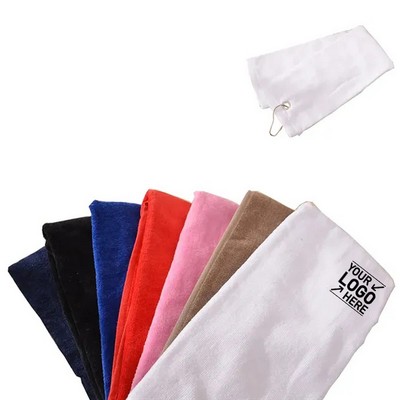 Long Cotton Golf Towel