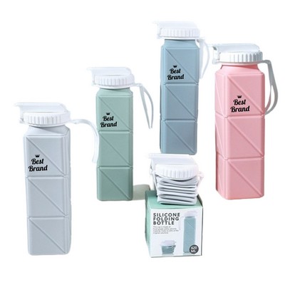 21 oz Folding Silicone Water Bottle