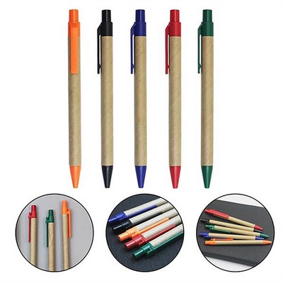 Eco-Friendly Kraft Paper Ballpoint Pen