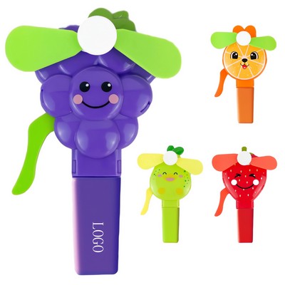 Cartoon Fruit Mini Handheld Fan