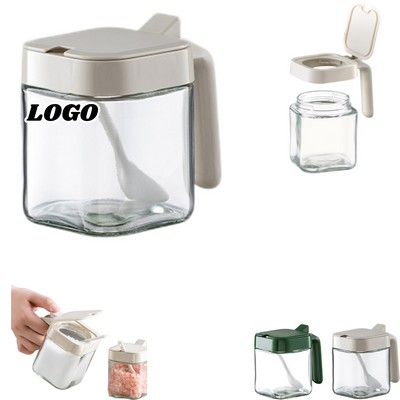 Creamer Canister With Separable Spoon And Lid