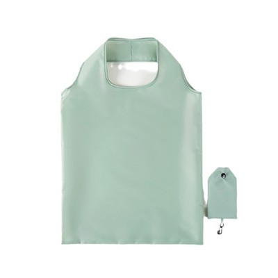 Polyester Folding Grocery Tote Bag W/ Carabiner