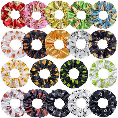 Full Color Satin Scrunchie