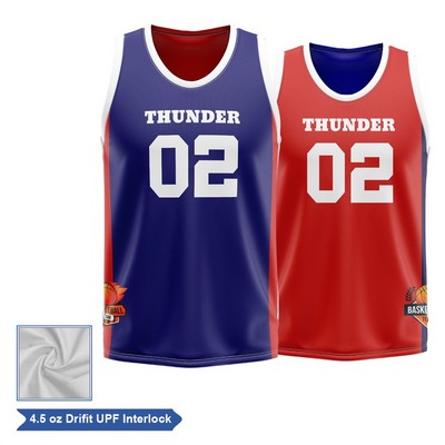 Sublimation UPF DriFit Reversible Basketball Jersey - Men Women Kids