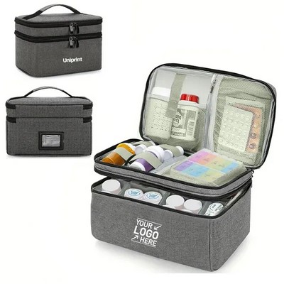 Portable Medical First Aid Kit Storage Case With Handle