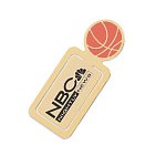 Gold Plated Metal Basketball Bookmark