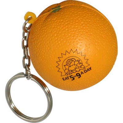 Orange Stress Reliever Key Chain