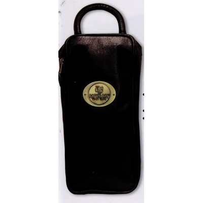 Leatherette Shoe Bag w/ 2" Club Lorente Medallion