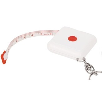 Square Tape Measure w/ Key Chain