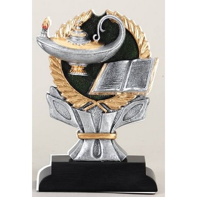 Ric Resin Impact Series Lamp-of-Knowledge Trophy - 6"