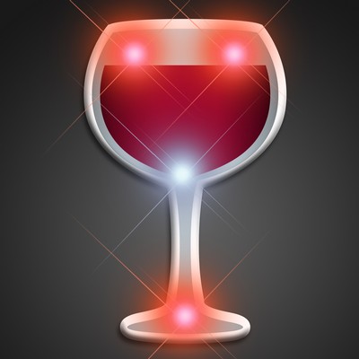 Wine Glass Flashers Pin - BLANK