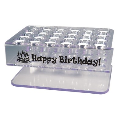 24 Hole Plexi Shooter Tube Rack - Imprinted