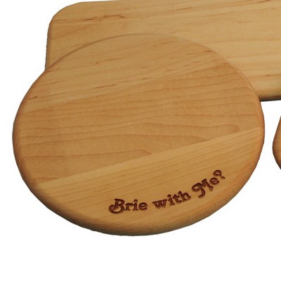 Round Cheese & Cracker Cutting Board