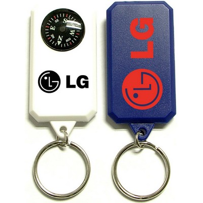 Compass Keychain w/ Split Ring