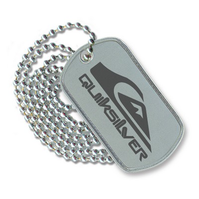 Laser Etched Dog Tag w/ 30" Neck Chain