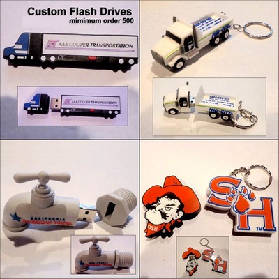 Custom Flash Drive - 512 MB Memory