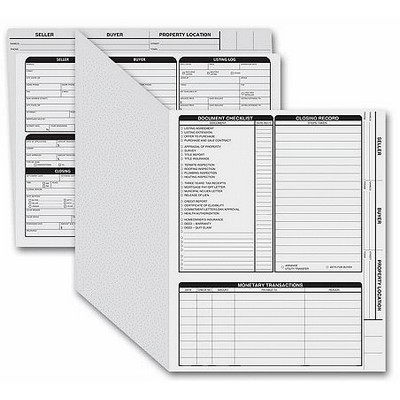 Letter Size Real Estate Folder w/ Right Panel Checklist