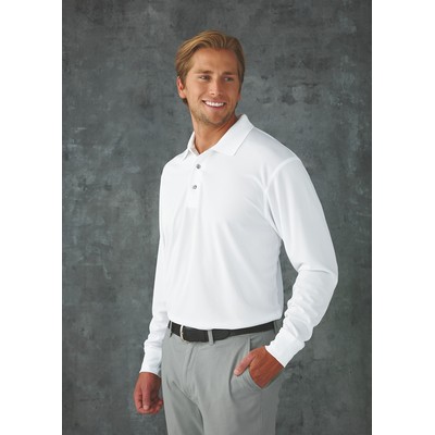 Paragon Men's Prescott Long Sleeve Performance Polo Shirt