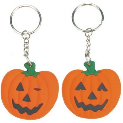 Rubber Pumpkin Key Chain©