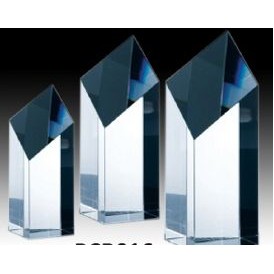 Crystal Series Slanted Top Rectangular Crystal Award