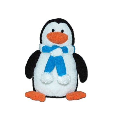 Custom Plush Penguin w/ Winter Scarf