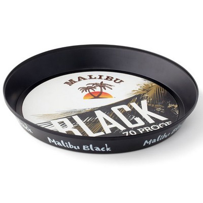 13" Round Textured Serving Tray w/Decal