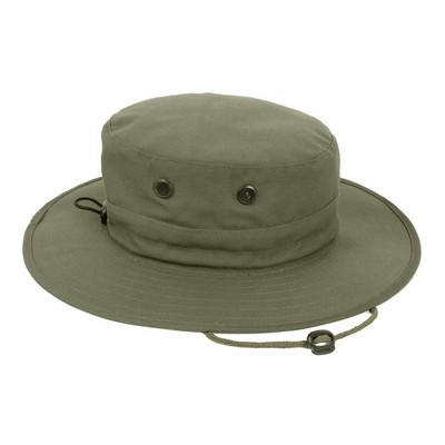 Olive Drab Military Type Adjustable Boonie Hat