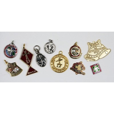 2" Die Struck Soft Enamel Charm