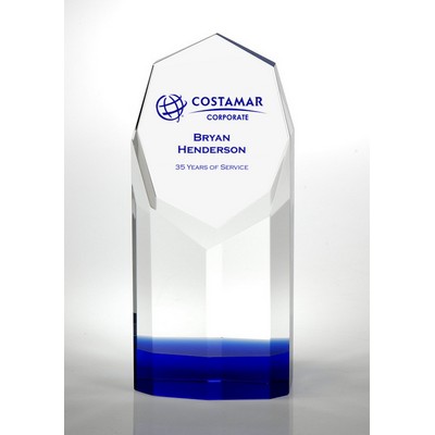 Cerulean Gem Optic Crystal Award (3½"x7")