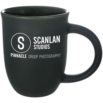 14 Oz. Salem Mug Satin Green w/Black Rim