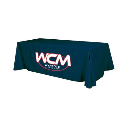 8 ft 4-Sided Full Color Tablecloth Table Throw