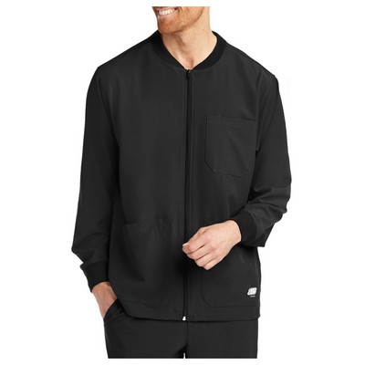 Barco® Skechers™ Men's Structure Zip Front Sport Scrub Jacket