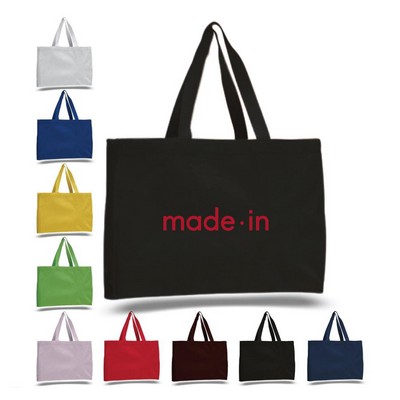 Canvas Gusset Tote Bag - Overseas - Color