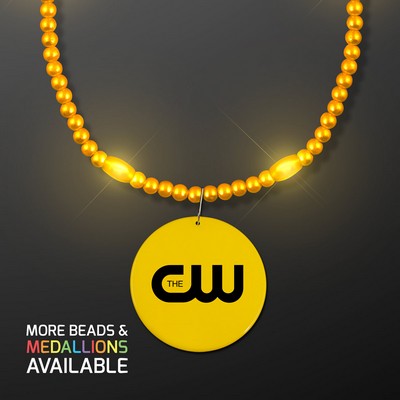 Groovy Golden Yellow LED Party Beads - Domestic Imprint