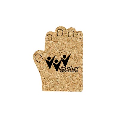 6" Jumbo/King Hand Cork Coaster