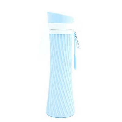 17 Oz. Silicone Folding Sport Water Bottle