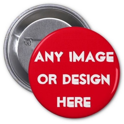 2" Round Button w/ Pin