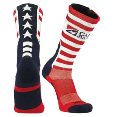 USA Flag Custom Crew Socks