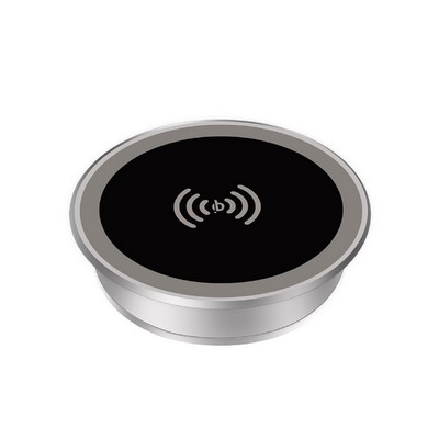 Desktop Embedded in Table Metal Fast QI Wireless Charger