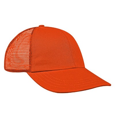 USA Made Solid Mesh Back Dad Cap w/Hook & Loop Closure