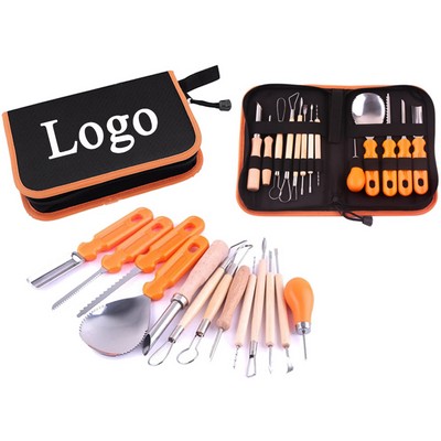 14 Piece Professional Pumpkin Cutting Kit