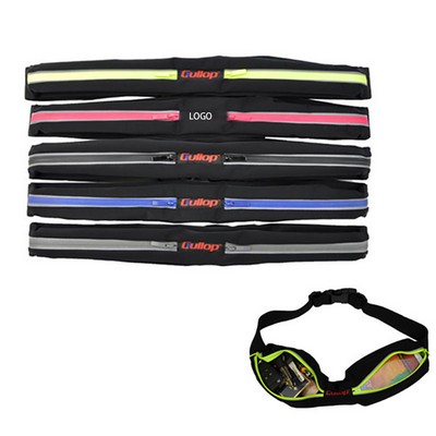 Safety Waterproof Exercise Belt Pack Or Fitness Waist Pack With Night Visibility Feature