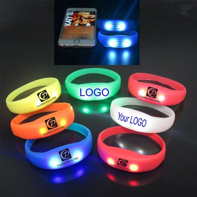 Silicone Music Activated Wristband