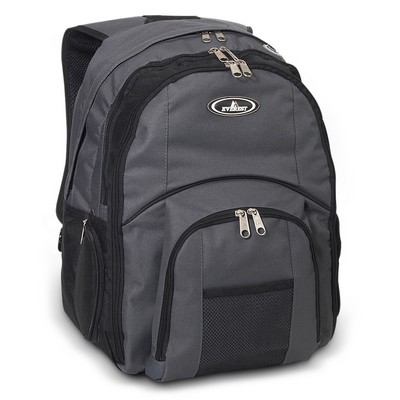 Everest Laptop Computer Backpack, Gray/Black