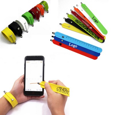 Silicone Slap Bracelet w/Touch Pen